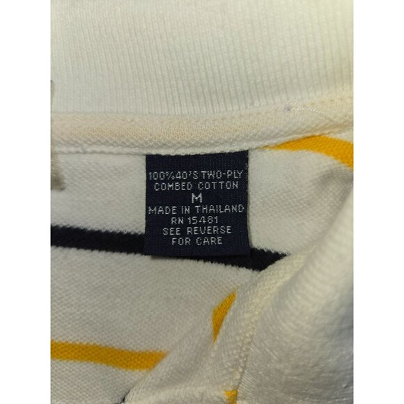 Perlis Mens Classic Fit Striped Polo Medium Combed Cotton - Picture 6 of 8